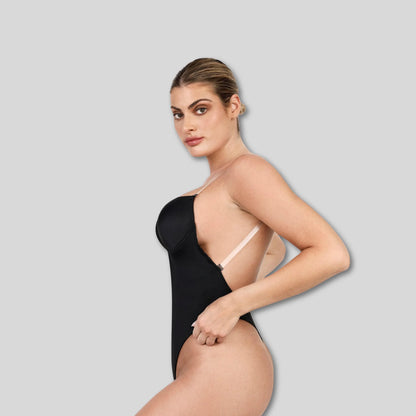 Body Moldeador  Con Escote SOLO XL BEIGE